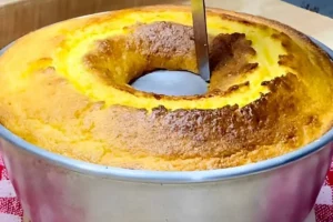 O melhor bolo de fubá da vida feito sem farinha