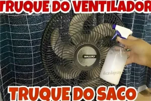 Misturinha caseira para limpar ventilador 