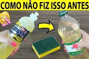 Misturei esses 2 ingredientes simples e fiz um limpador