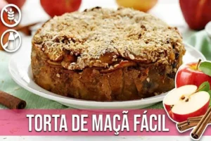 Torta de maçã sem farinha muito fácil de fazer